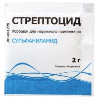 Стрептоцид 2г порошок д/наруж прим (Сульфаниламид)